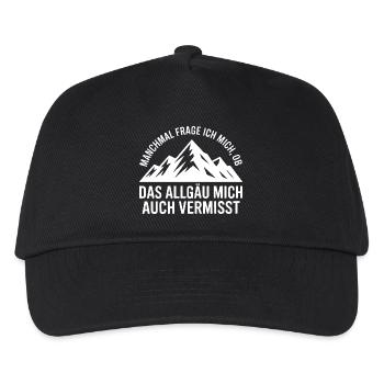 Je me demande si l’Allgäu ne me manque pas ! - Casquette de baseball Enfant - noir - Devant