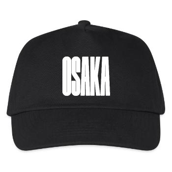 Osaka - Japan Stadt Fette Typografie - Kinder Basecap - Schwarz - Vorne