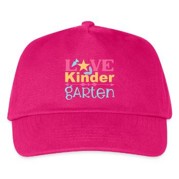 Love Kindergarten - Star and Arrow - Kids’ Baseball Cap - fuchsia - Front