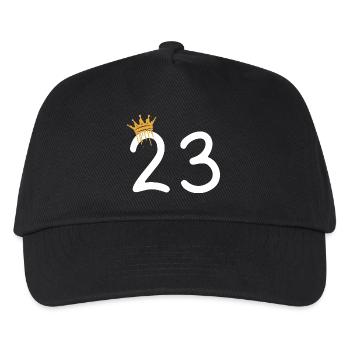 23 - Kinder Basecap - Schwarz - Vorne