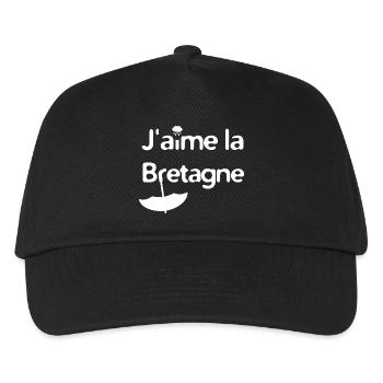 I love Brittany - Kids’ Baseball Cap - black - Front