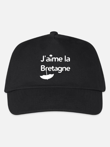 I love Brittany - Kids’ Baseball Cap - black