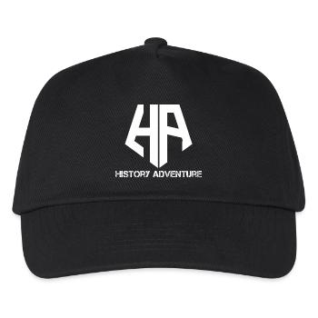 History Adventure Logo - Kids’ Baseball Cap - black - Front