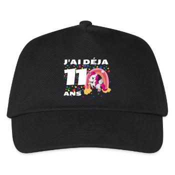 Dromadaire et Licorne Festive Anniversaire - Casquette de baseball Enfant - noir - Devant