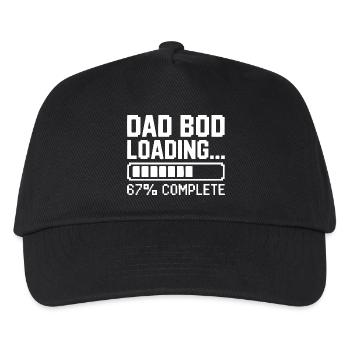 Papa Bod Loading - Kinder Basecap - Schwarz - Vorne