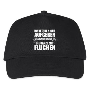 Nicht aufgeben Bodybuilding Bodybuilder Kraftsport - Kinder Basecap - Schwarz - Vorne