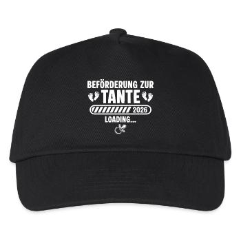 Aunt 2026 announce pregnancy - Kids’ Baseball Cap - black - Front