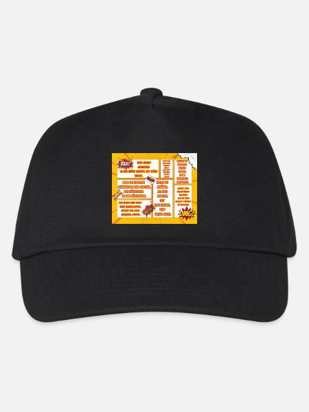 Comic-style sayings for encouragers - Kids’ Baseball Cap - black