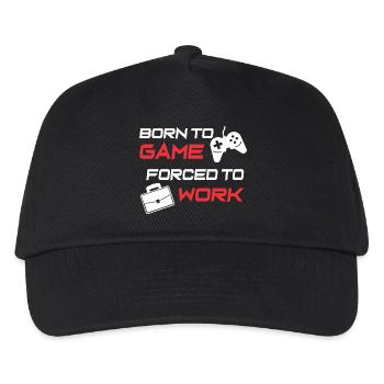 Gamer Work Ethic Graphic Tee - Kids’ Baseball Cap - black - Front