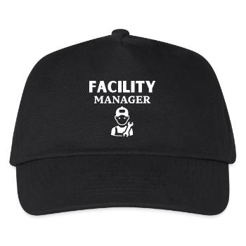 Gestionnaire d’installations - Casquette de baseball Enfant - noir - Devant