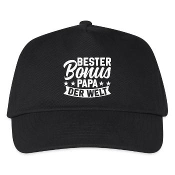 Best bonus dad in the world - Kids’ Baseball Cap - black - Front