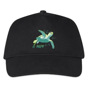 Il mare - Sea Turtle Ocean - Kids’ Baseball Cap - black - Front