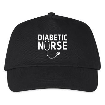Diabetic Caregiver Stethoscope Motif - Kids’ Baseball Cap - black - Front