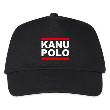 Kanupolo - Kanu Polo - Paddeln - Paddel - Sport - Kinder Basecap - Schwarz - Vorne