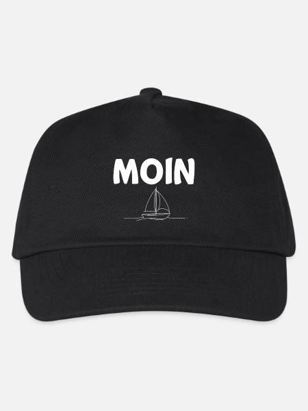 Moin Segelboot - Kinder Basecap - Schwarz