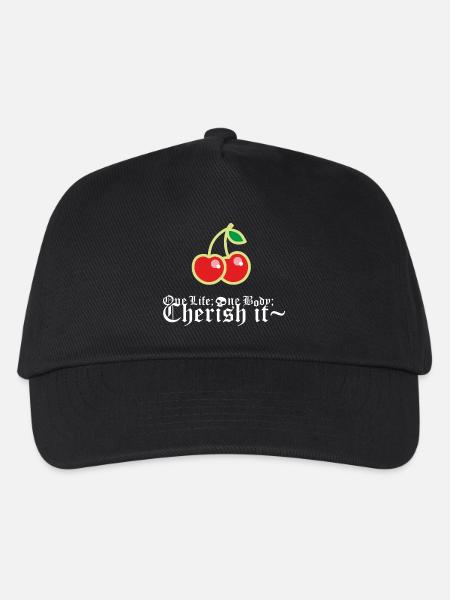 Cherry - Kinder Basecap - Schwarz
