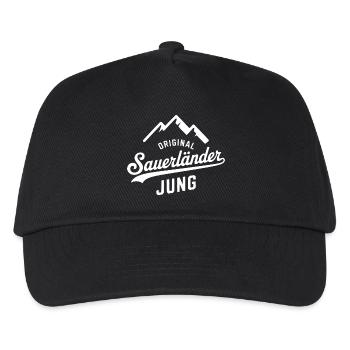 Sauerländer Jung Merch – Pride from the Sauerland - Kids’ Baseball Cap - black - Front