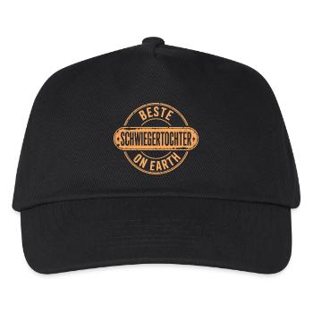 Beste Schwiegertochter Geschenk - Kinder Basecap - Schwarz - Vorne