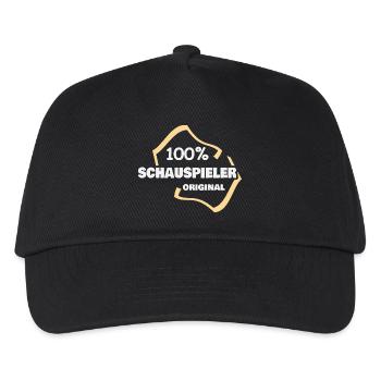 Schauspieler als Beruf - Kinder Basecap - Schwarz - Vorne