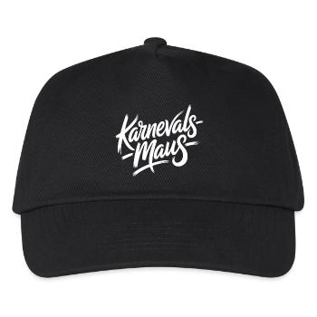 Karnevalsmaus Karneval Köln Kölner Karnevals Maus - Kinder Basecap - Schwarz - Vorne
