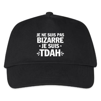I have ADHD, humor, and hyperactivity. - Kids’ Baseball Cap - black - Front