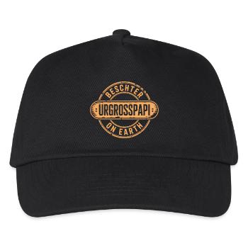 Beschter Urgrosspapi Schweiz Mundart - Kinder Basecap - Schwarz - Vorne