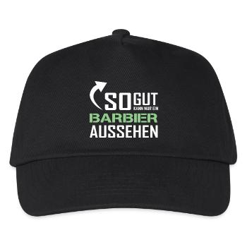 So gut kann nur ein Barbier aussehen - Kinder Basecap - Schwarz - Vorne
