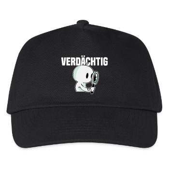 Detektiv - Kinder Basecap - Schwarz - Vorne