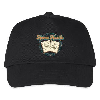 Home Hustle Retro - Kinder Basecap - Schwarz - Vorne