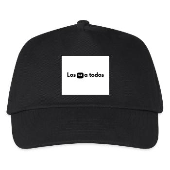 NA in black box between letters - Kids’ Baseball Cap - black - Front