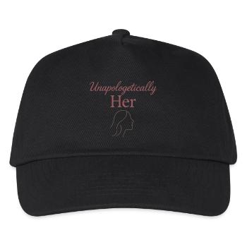 Eleganter Femininer Lebensstil, Sanfte - Kinder Basecap - Schwarz - Vorne