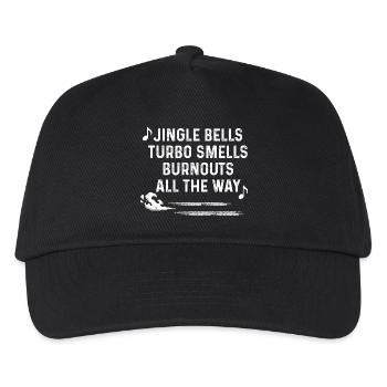 Jingle Bells Turbo Smells Burnouts All The Way Fun - Kids’ Baseball Cap - black - Front