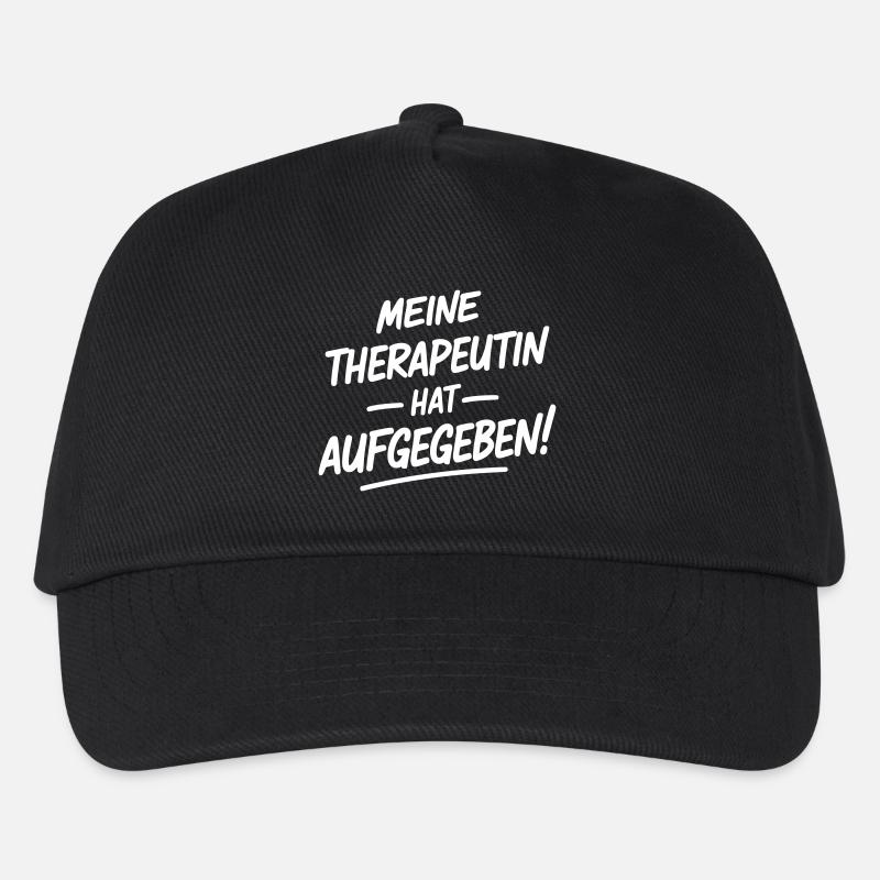 Meine Therapeutin hat aufgegeben - Kinder Basecap - Schwarz