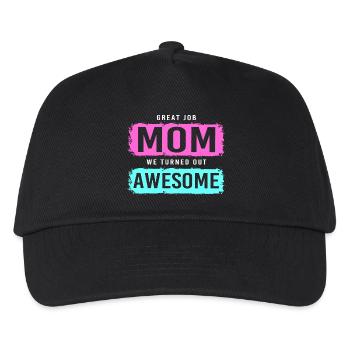 Alleinstehend Alleinerziehend Mutter Single Mama - Kinder Basecap - Schwarz - Vorne