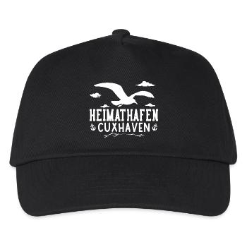 North Sea Holiday CUXHAVEN HEIMATHAFEN Funny - Kids’ Baseball Cap - black - Front