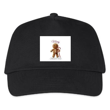 Bonhomme en pain d’épices avec canne de sucre d’orge - Casquette de baseball Enfant - noir - Devant
