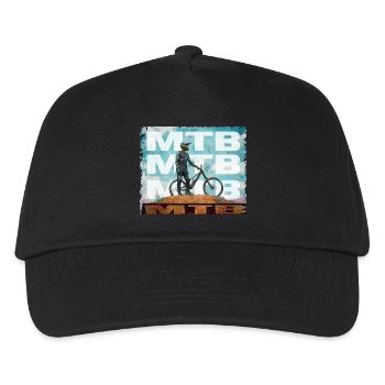 MTB - Kinder Basecap - Schwarz - Vorne