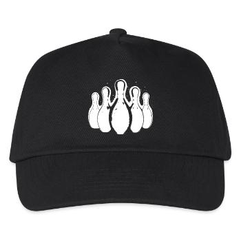 Bowling - Kids’ Baseball Cap - black - Front
