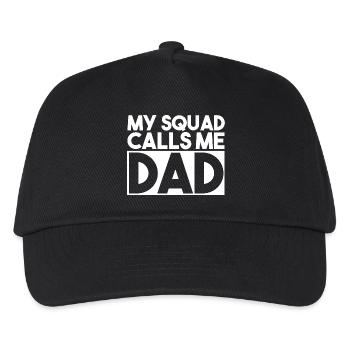 Daddy Squad Fathers Day Gift for Dad Papa Lover - Kids’ Baseball Cap - black - Front