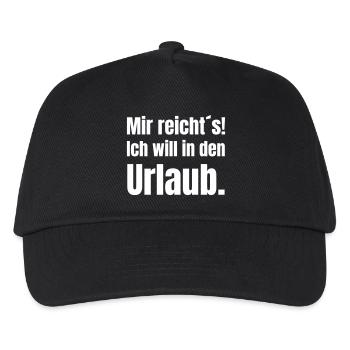 Holiday lust in bold typography - Kids’ Baseball Cap - black - Front