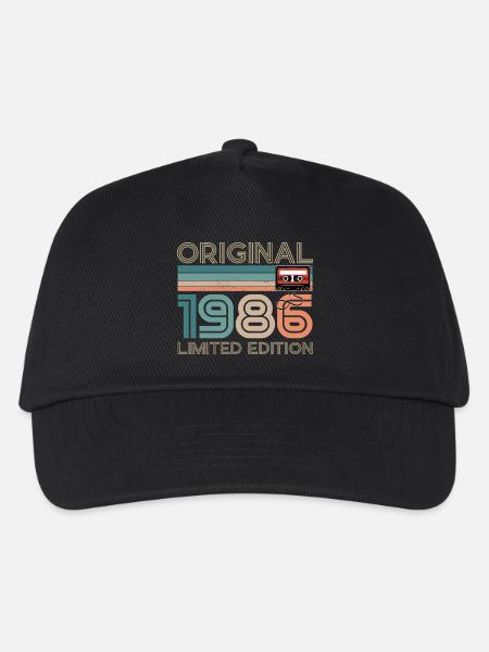 40 Jahre 40-jähriges Jubiläum 1986 Originaljahrgang - Kinder Basecap - Schwarz