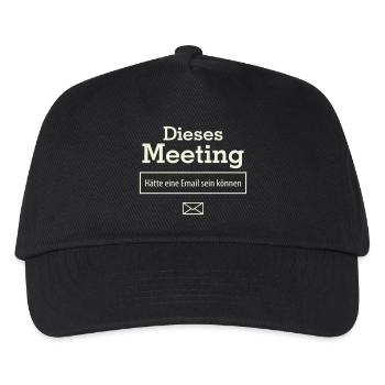 Cette réunion aurait pu être un e-mail - Casquette de baseball Enfant - noir - Devant