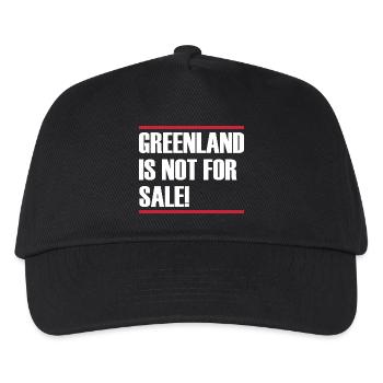 Greenland Is Not For Sale - Kids’ Baseball Cap - black - Front