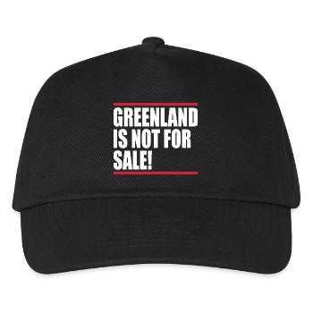 Greenland Shirt Not For Sale Greenland Tshirt - Kids’ Baseball Cap - black - Front