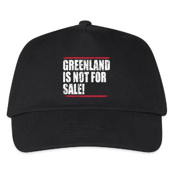 Greenland Is Not For Sale - Kids’ Baseball Cap - black - Front