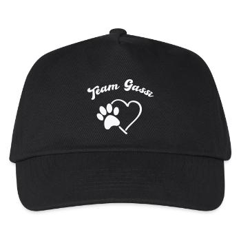 Logo de la patte de cœur de l’équipe Dog Walk - Casquette de baseball Enfant - noir - Devant