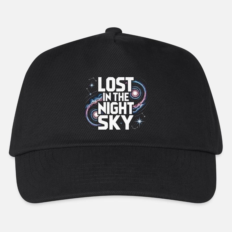 Astronom Galaxy Outerspace Universe Astronomie - Kinder Basecap - Schwarz