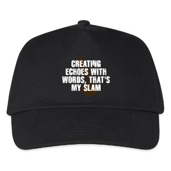 Slam Poetry Guitar Echoes - Kids’ Baseball Cap - black - Front