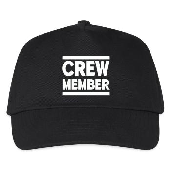 crew member - Kids’ Baseball Cap - black - Front