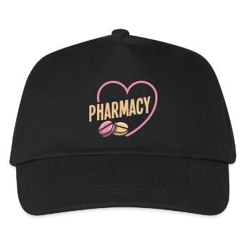 Herz Apothekerin Pharmazietechniker Job Liebe - Kinder Basecap - Schwarz - Vorne